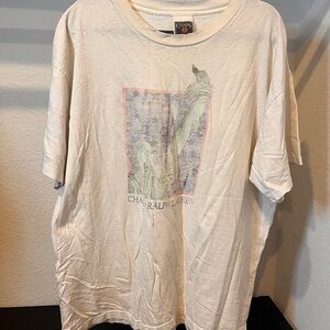 Vintage 90s Chaps Ralph Lauren Men’s Liberty T-Shirt Size XL Faded